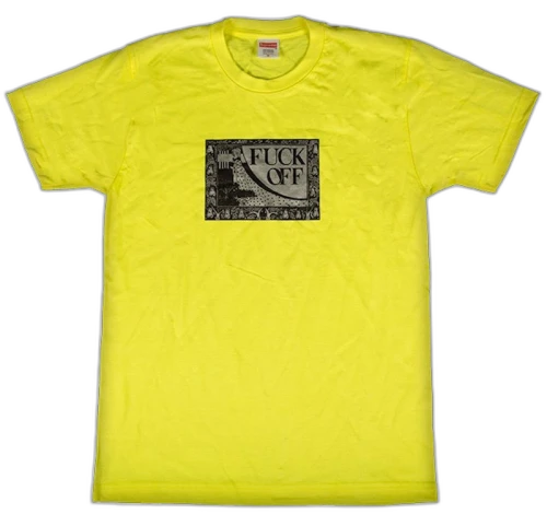 Supreme Fuck Off Tee Neon Yellow