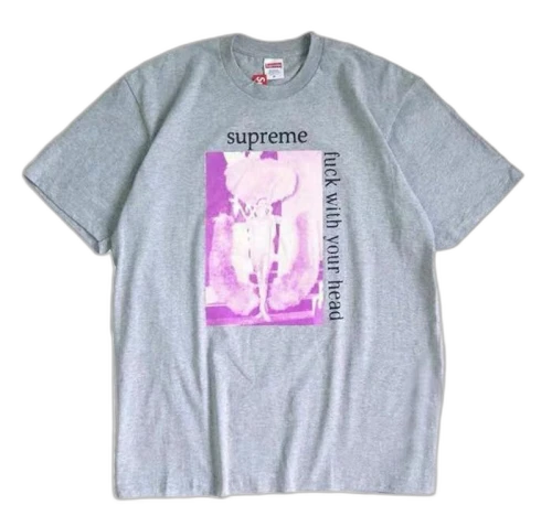 Supreme Fuck With Your Head Tee Heather Grey