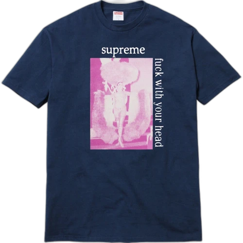Supreme Fuck With Your Head Tee Navy