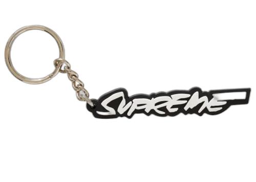 Supreme Futura Logo Keychain Black