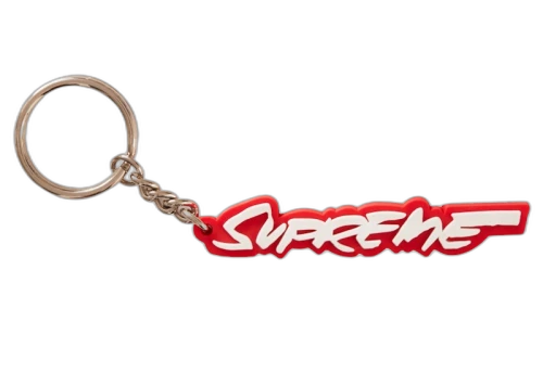 Supreme Futura Logo Keychain Red