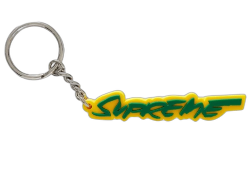 Supreme Futura Logo Keychain Yellow