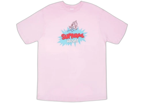 Supreme Ganesha Tee Light Pink