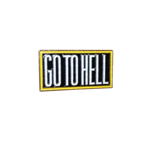 Supreme Go To Hell Pin Silver