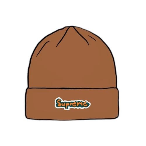 Supreme Gonz Logo Beanie Brown