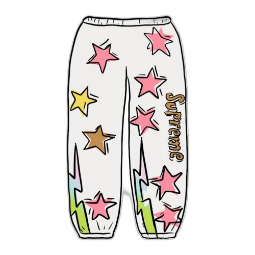 Supreme Gonz Stars Sweatpant White