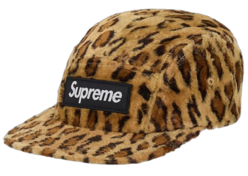 Supreme GOODENOUGH Crushed Rayon Camp Cap Leopard