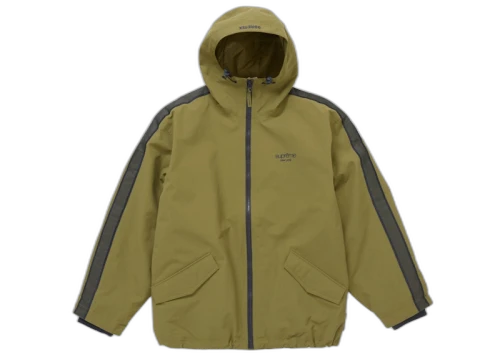 Supreme GORE-TEX Stripe Hooded Jacket Olive