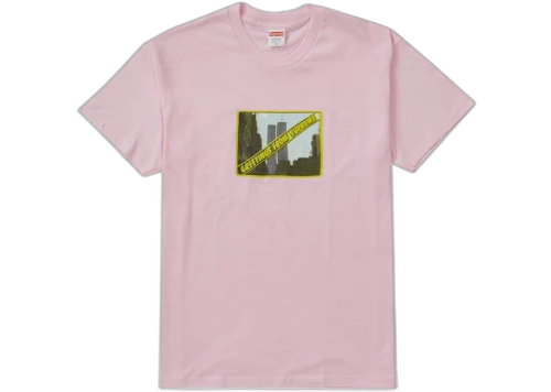 Supreme Greetings Tee Light Pink