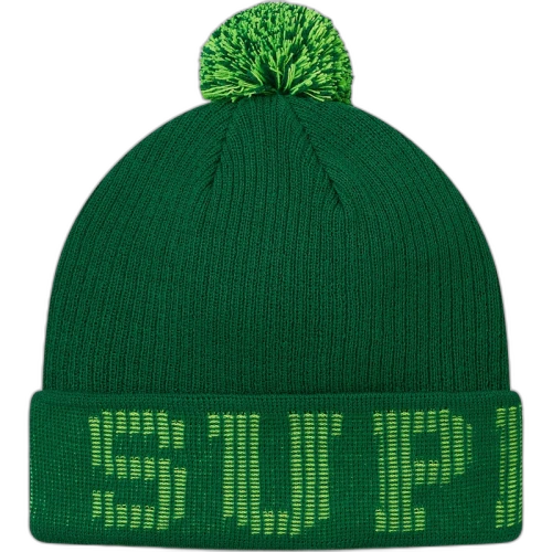 Supreme Grid Logo Beanie Dark Green