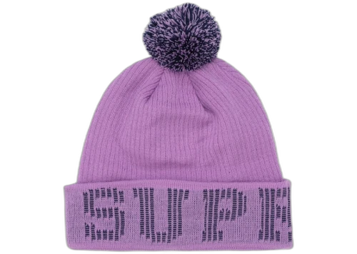 Supreme Grid Logo Beanie Light Purple