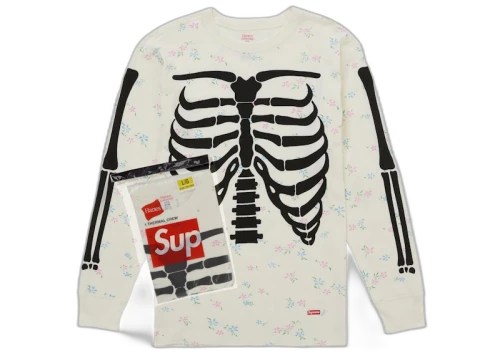 Supreme Hanes Bones Thermal Crew FW25 (1 Pack) Floral