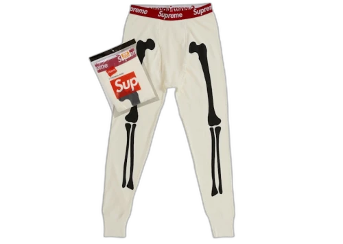 Supreme Hanes Bones Thermal Pant FW25 (1 Pack) White