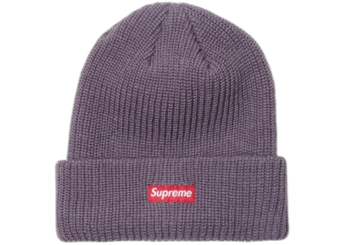 Supreme Heather Loose Gauge Beanie Heather Purple