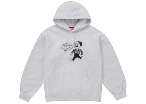 Supreme Homerun Hooded Sweatshirt Heather Grey