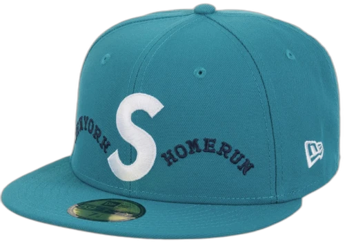 Supreme Homerun S Logo New Era 59Fifty Hat Teal