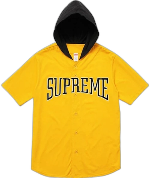 Supreme Hooded Baseball Top Yellow