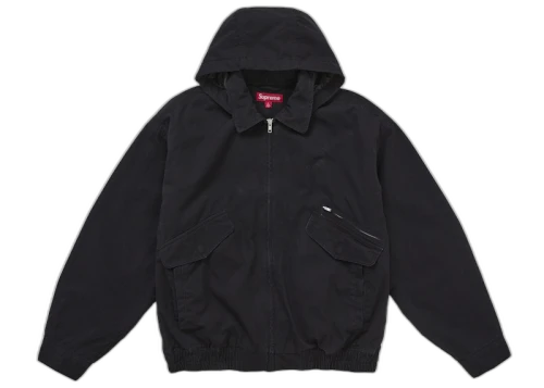 Supreme Hooded Utility Jacket Black