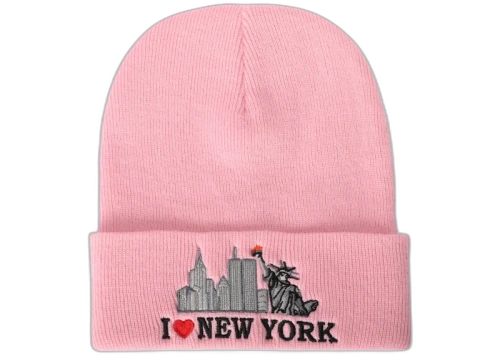 Supreme I Love NY Beanie Pink