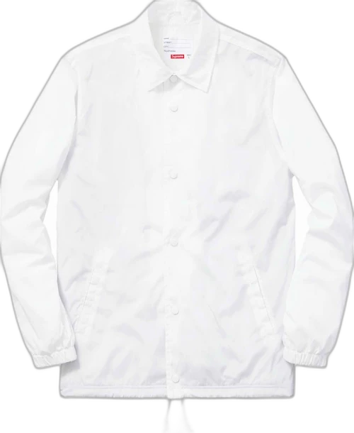 Supreme International Coaches Jacket White
