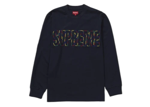 Supreme International L/S Tee Navy