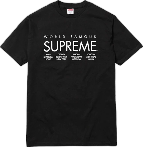 Supreme International Tee Black