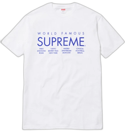 Supreme International Tee White