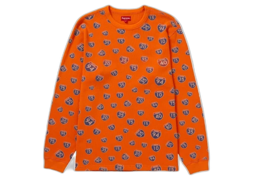 Supreme Interstate Waffle Thermal Orange