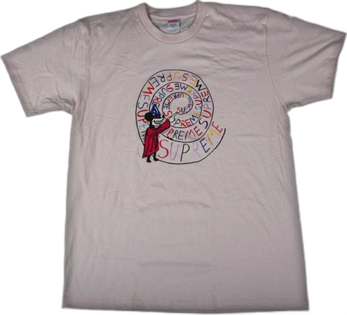 Supreme Joe Roberts Swirl Tee Pale Pink