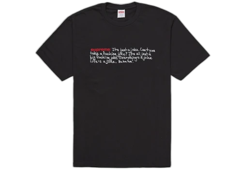Supreme Joke Tee Black