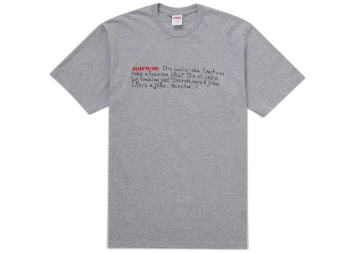 Supreme Joke Tee Heather Grey