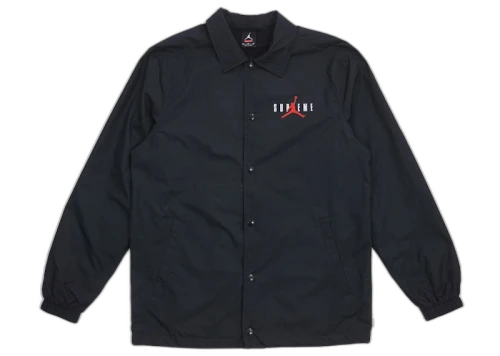 Supreme Jordan Coaches Jacket Black