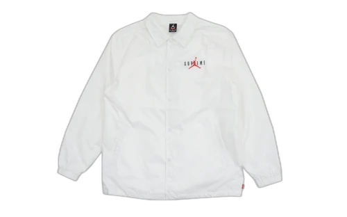 Supreme Jordan Coaches Jacket White