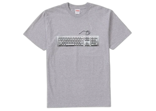 Supreme Keyboard Tee Heather Grey