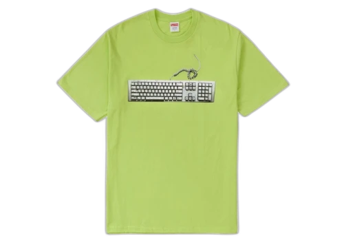 Supreme Keyboard Tee Neon Green