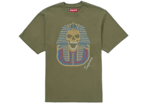 Supreme King Tut S/S Top Olive