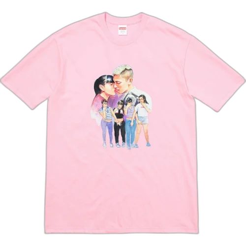 Supreme Kiss Tee Light Pink