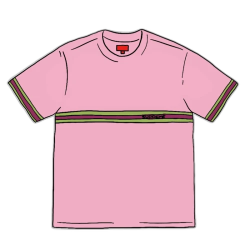 Supreme Knit Stripe S/S Top (SS20) Pink