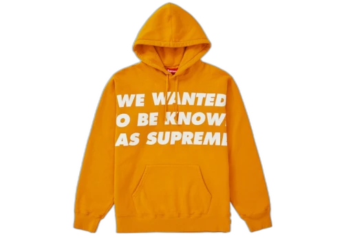 Supreme Known As Hooded Sweatshirt Gold