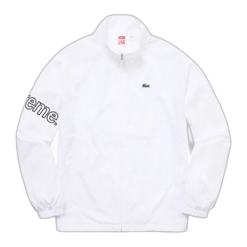 Supreme Lacoste Track Jacket White