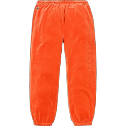 Supreme LACOSTE Velour Track Pant Orange
