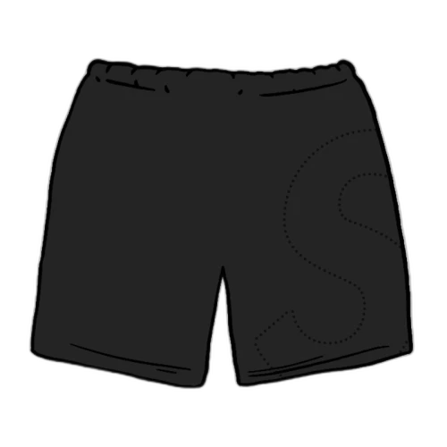 Supreme Laser Cut S Logo Sweatshort Black