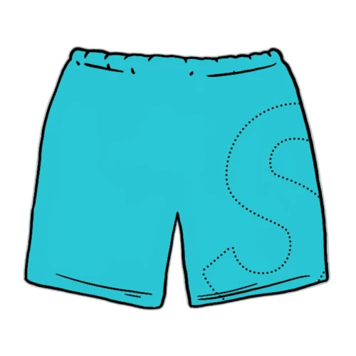 Supreme Laser Cut S Logo Sweatshort Cyan