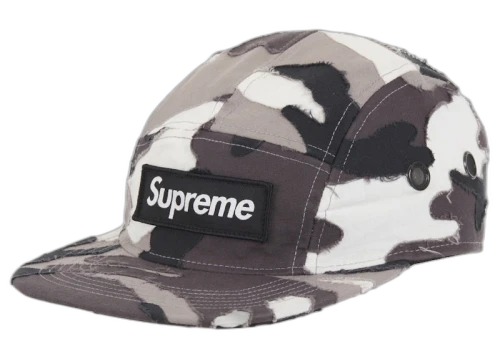 Supreme Layered Camo Camp Cap Snow Camo