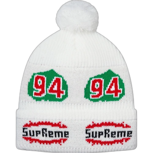 Supreme Leaf Beanie White