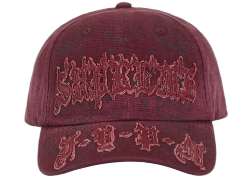 Supreme Leather Applique 6-Panel Red