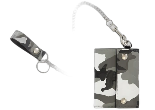 Supreme Leather Chain Wallet Snow Camo