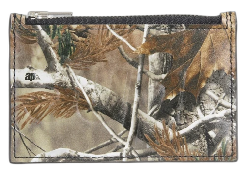 Supreme Leather Zip Card Holder (FW25) Realtree Hardwoods Camo