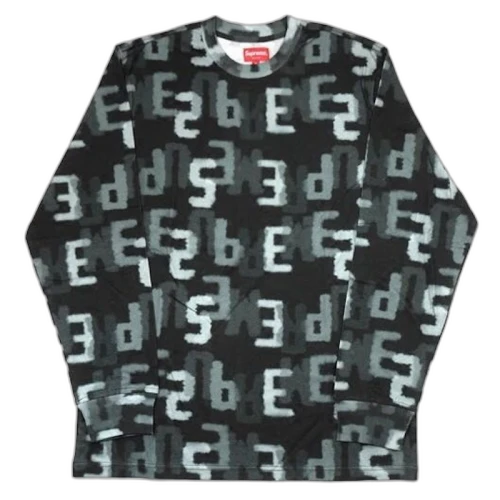 Supreme Letters LS Top Black