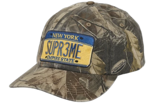 Supreme License Plate 6-Panel (FW25) Camo